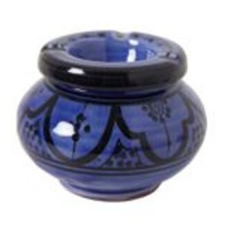 Keramik Aschenbecher blau