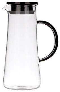 Glaskrug 1,3L mit Deckel - Black High