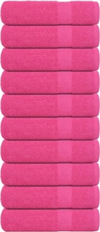 vidaXL Handtücher 10 Stk. Rosa 50x100 cm 360 g/m² 100% Baumwolle 137048