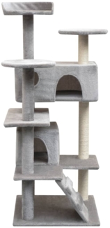 vidaXL Katzen-Kratzbaum Sisal 125 cm Grau 170475