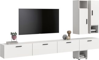 The One Wohnkombination in weiß Nachbildung