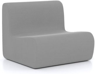 Sitzsack bequemer Bodensofa Stuhl mit weichem Samt & ergonomischer Unterstützung komfortabler Einzel-Lesesessel Grau