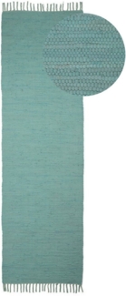 carpetfine Teppich Kelim Chindi uni, auch als Läufer, rechteckig, Höhe: 5 mm, Wendeteppich, reine Baumwolle, handgewebt, Uni-Farben, mit Fransen