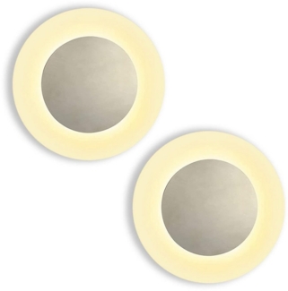 Nettlife LED Wandleuchte Wandlampe innen Flur modern Wand, LED fest integriert, Warmweiße