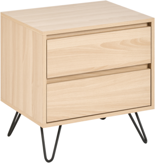 Nachttisch mit 2 Schubladen CARDIGAN Hellbraun