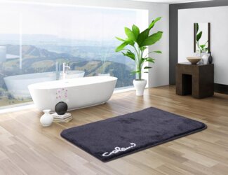 Colani Badematte Colani 40, Höhe 24 mm, rutschhemmend beschichtet, fußbodenheizungsgeeignet, Kunstfaser, quadratisch