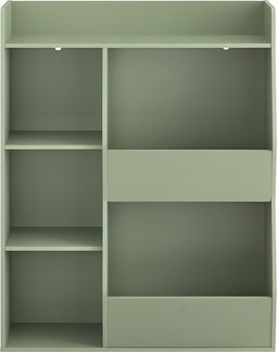 SoBuy KMB55-K-GR Kinderregal, Spanplatte, Papierfurnier, Grün, 91 x 89 x 30 cm