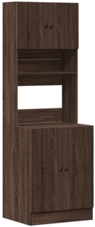 vidaXL Küchenschrank Braun Eichen-Optik 60x50x180 cm Holzwerkstoff 3276643