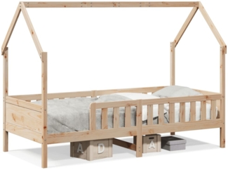 vidaXL Kinderbett Hausbett 90x190 cm Massivholz Kiefer 850707
