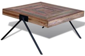 vidaXL Couchtisch mit V-Beinen Altholz Teak 241712