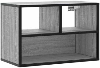 vidaXL TV-Schrank Grau Sonoma 60x31x39,5 cm Holzwerkstoff und Metall 848917