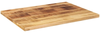 vidaXL Tischplatte 70x50x2,5 cm Rechteckig Raues Massivholz Mango 371317