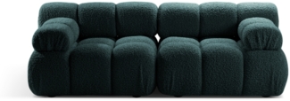 Micadoni Modulares Sofa Bellis 2-Sitzer Boucle Petrol