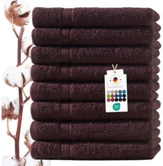 Carpe Sonno Gästehandtücher 30x50 cm 8x Gästetuch Set 100% Baumwolle Frottier Handtücher 500 g/m2, Frottier (Spar-Set, 8-St), Extra Soft & Weich, Saugfähig, Schwer, Atmungsaktiv, schnell trocknend