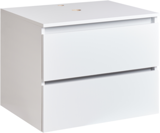 Wandmontierter Waschtischunterschrank SERRA 60 cm Weiß