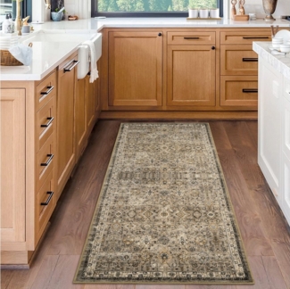 GarveeMore Teppich Wohnzimmer Vintage Waschbarer Teppiche für Schlafzimmer Orientteppiche