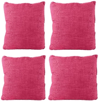 Kissenbezug (4 Stück) bordeaux 40x40 cm