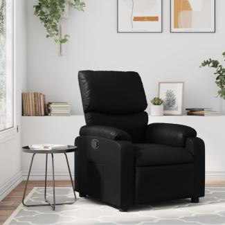 vidaXL Relaxsessel Schwarz Kunstleder 373434