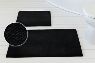 OTTO home Badematte Kaelan, weicher Chenille, Höhe 14 mm, rutschhemmend beschichtet, fußbodenheizungsgeeignet, Polyester, rechteckig, Badvorleger, Badteppich weiches Chenille, pastellfarben, Badezimmer