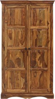 Kleiderschrank Jali 110x200x60 aus indischem Sheesham-Massivholz