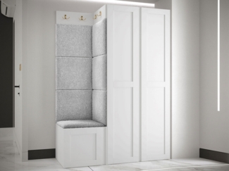 Garderoben-Set Rotuni XXIII (Farbe: Weiß, Abriamo 06)