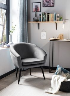 XDREAM Loungesessel Lutz, Relaxsessel, Cocktailsessel, Polstersessel, Einzelsessel (1-St), bequemer Sessel in Samtvelours-Optik, viele moderne Farben