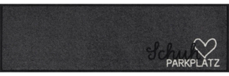 Salonloewe Fußmatte Läufer klein 30 x 100 cm Schuhparkplatz pur silber anthrazit, Läufer klein, Höhe: 300 mm