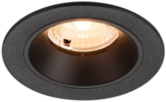 SLV NUMINOS® S, Deckeneinbauleuchte, 2700 K, 40°, IP20, rund, schwarz - Wand- und Deckenleuchten