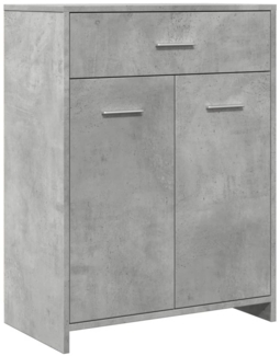 vidaXL Badezimmerschrank Betongrau 60x33x80 cm Holzwerkstoff 856286