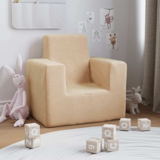 vidaXL Kindersofa Creme Weich Plüsch 4104793