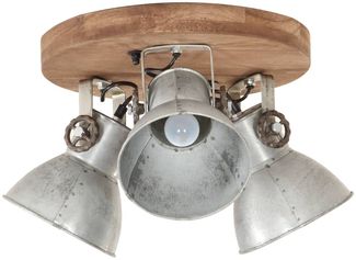 vidaXL Deckenlampe Industriestil 25 W Silbern 42x27 cm E27 320505