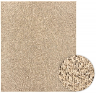 vidaXL Teppich ZIZUR 240x340 cm Jute-Optik Indoor und Outdoor 4006165