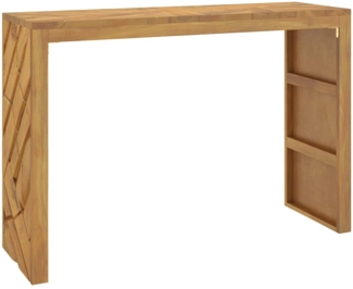 vidaXL Konsolentisch 110x35x75 cm Massivholz Teak 4009314