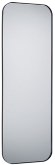 Rahmenspiegel Britta , Glas, Metall , Schwarz, Verspiegelt , 50 x 150 x 0 cm