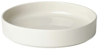 blomus Pilar Tiefer Teller, Moonbeam, Keramik, H 4 cm, Ø 20 cm, 63694