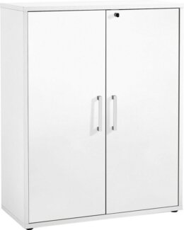 FMD Möbel - CALVIA 7 - Regal breit m. 3 Fächern - melaminharzbeschichtete Spanplatte - Brillantweiß - 89,1 x 112,5 x 39,9cm