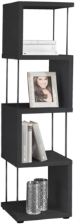 Regal Elga 33x33x126 Bücherregal Standregal schwarzstahl 14820