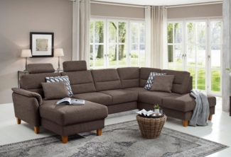 Home affaire Wohnlandschaft Palmera U-Form, Federkern, wahlweise mit Bettfunktion und mit/ohne Stauraum