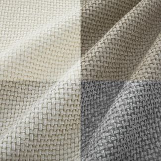 Topfinel Kissenbezug 40x40 samt kissenbezüge 50x50 Weich Sofa Deko Rattanstreifen, kissenbezug 4er set Beige Farbverlauf Wohnzimmer Kinder Hautfreundlich