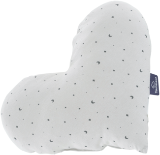 Kuschelkissen Herz Moon grau, 38 x 30 x 12 cm