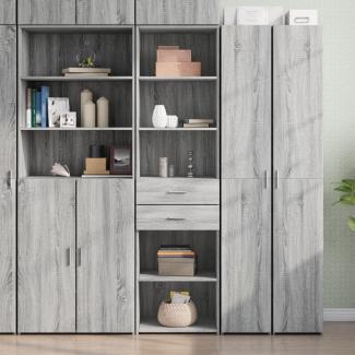 vidaXL Highboard Grau Sonoma 50x42,5x185 cm Holzwerkstoff 3281460