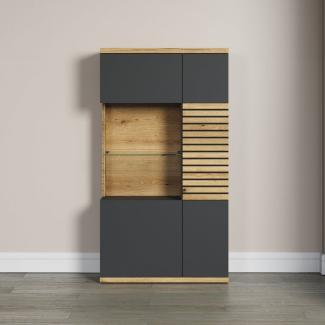 INOSIGN Highboard Galway, Vitrine, Breite 80 cm