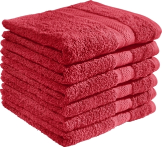 REDBEST Handtuch Handtuch "Chicago" 6er-Pack, Frottier, Walk-Frottier Uni