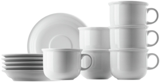 Thomas Porzellan Geschirr-Set Trend Weiss Kaffeetasse 2tlg. Set6, Porzellan