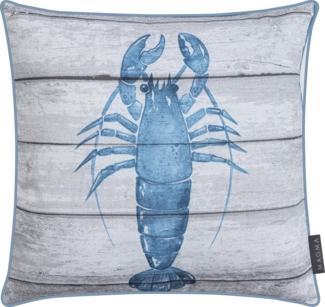 Magma Heimtex Kissenhülle Kissenbezug Mare Krabbe Hummer Meer Küste Nordisch mit Keder 40x40cm, (1 Stück), Beidseitg bedruckt