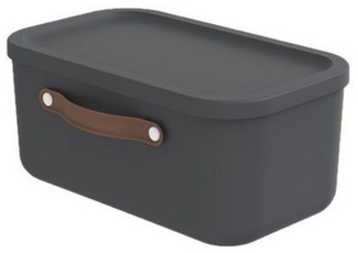 ROTHO Stapelbox Aufbewahrungskiste mit Deckel 12 l MALOJA