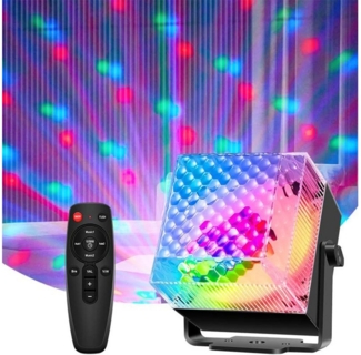 MUPOO LED Discolicht LED Nachtlicht LED Discolicht RGB Bühnenlicht Club Disco Party DJ Show, Geräuschaktiviert,USB-betrieben,Für Tanzpartys, Weihnachten
