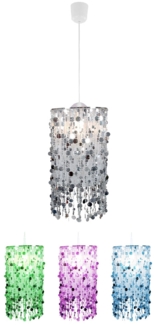 RGB LED Hängeleuchte, silber, App-/Sprachsteuerung