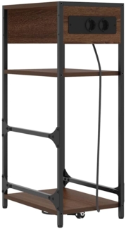 vidaXL Nachttisch Braune Eiche 40 x 27 x 76 cm Holzwerkstoff 859574