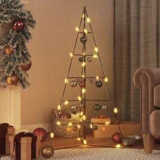 vidaXL Metall-Weihnachtsbaum für Dekorationen Schwarz 100 cm 359600